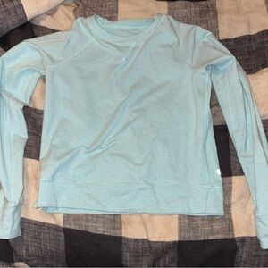 lululemon athletica Light Blue Crewneck Sweatshirt